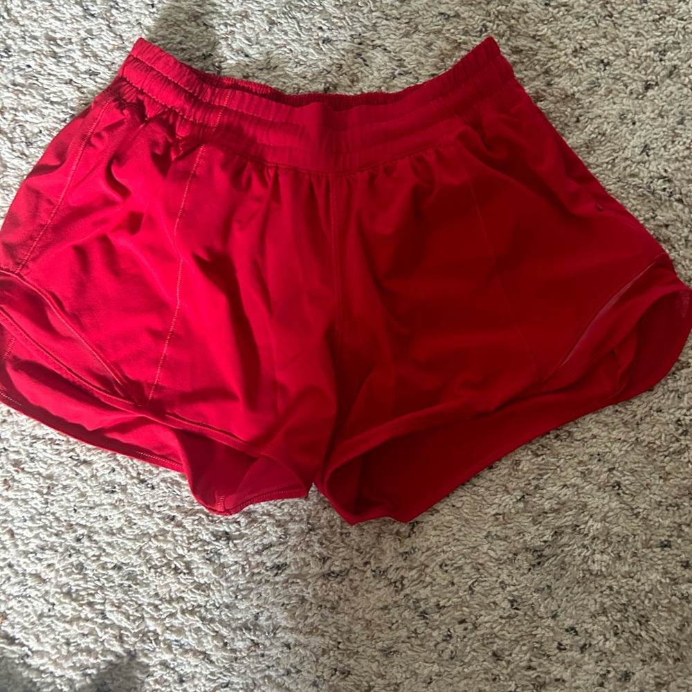 lululemon athletica Red Athletic Shorts